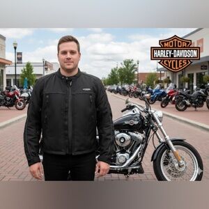 Harley-Davidson FXRG 2 in 1 Men’s Motorcycle Jacket Sz. XL